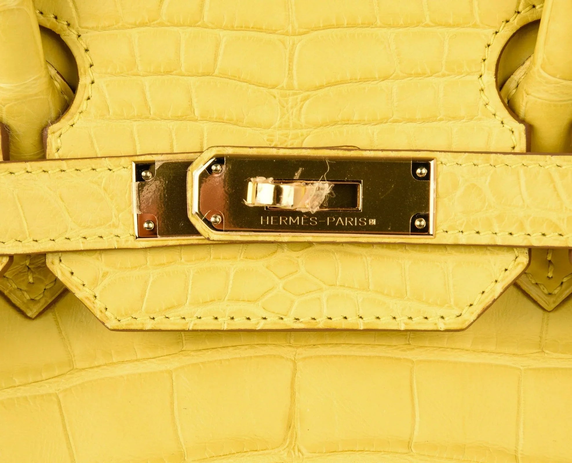 Birkin 35 Bag Matte Alligator Mimosa Gold Hardware Crazy Fabulous