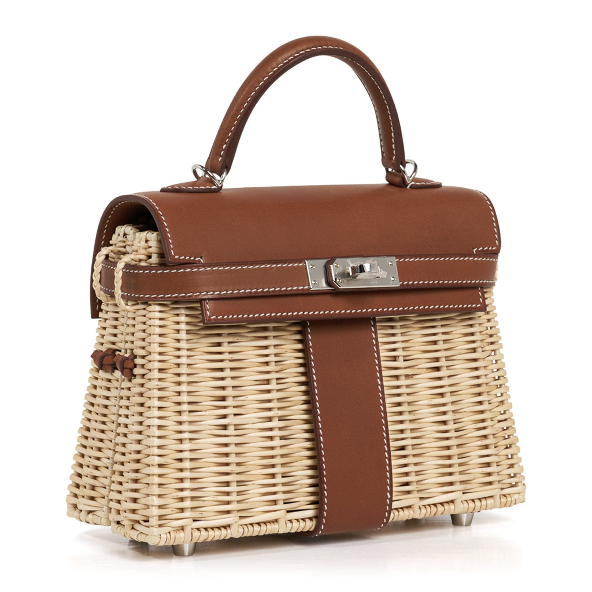 Mini Kelly 20 Bag Picnic Barenia & Osier